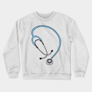 Stethoscope Doctor Nurse Illustration Crewneck Sweatshirt